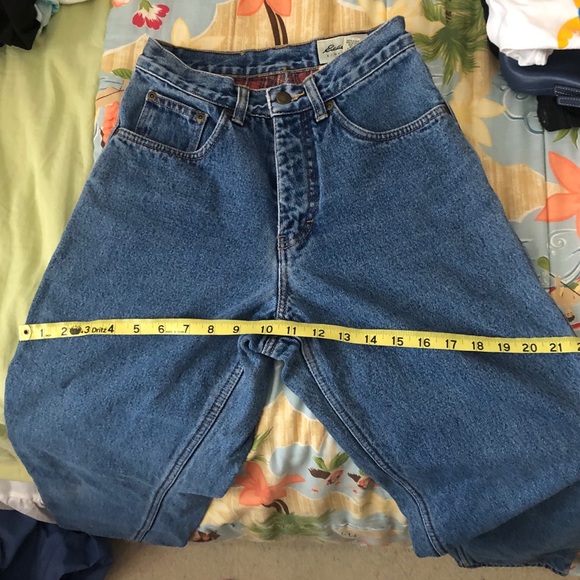 VTG Eddie Bauer Flannel-Lined Jeans - Picture 5 of 5